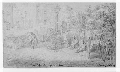 In Bloomsbury Square during the heat wave by George Snr Scharf